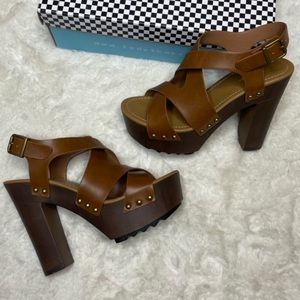 NWB Soda Chunky Heels